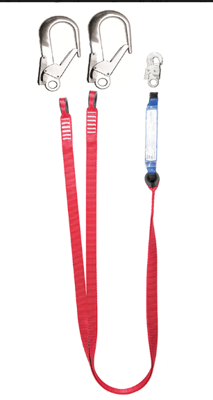 AZ002/BW800/AZ023X2 – Kolon Tipi Çift Kollu Şok Emicili Lanyard