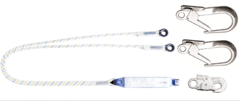 AZ011/ABM/2LB100/2XAZ023 – Ayarlanabilir Uzunluklu Çift Kollu Şok Emicili Lanyard