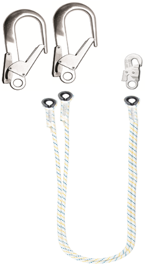 LB102/AZ011/AZ023X2 – Çift Kollu Şok Emicisiz Lanyard